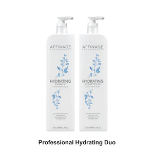 Affinage - Professional Hydrating Shampoo & Conditioner Duo Bundle – bundle contents: Professional Hydrating Shampoo 375ml, Professional Hydrating Conditioner 375ml