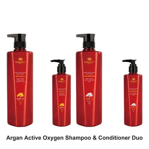 Angel En Provence - Argan Active Oxygen Shampoo & Conditioner Duo Bundle – bundle contents: Argan Active Oxygen Instant Repair Shampoo 300ml, Argan Active Oxygen Instant Repair Conditioner 300ml