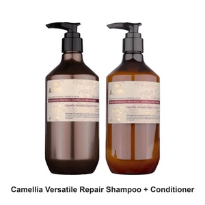 Angel En Provence - Camellia Versatile Repair Shampoo & Conditioner Duo Bundle – bundle contents: Camellia Versatile Repair Shampoo 400ml, Camellia Versatile Repair Conditioner 400ml
