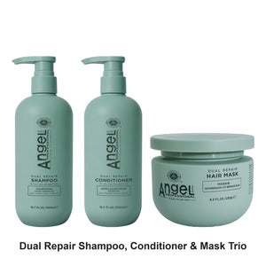 Angel En Provence - Deep Sea Dual Repair Shampoo, Conditioner & Mask Trio Bundle – bundle contents: Deep Sea Dual Repair Shampoo 500ml, Deep Sea Dual Repair Conditioner 500ml, Deep Sea Dual Repair Mask 250g
