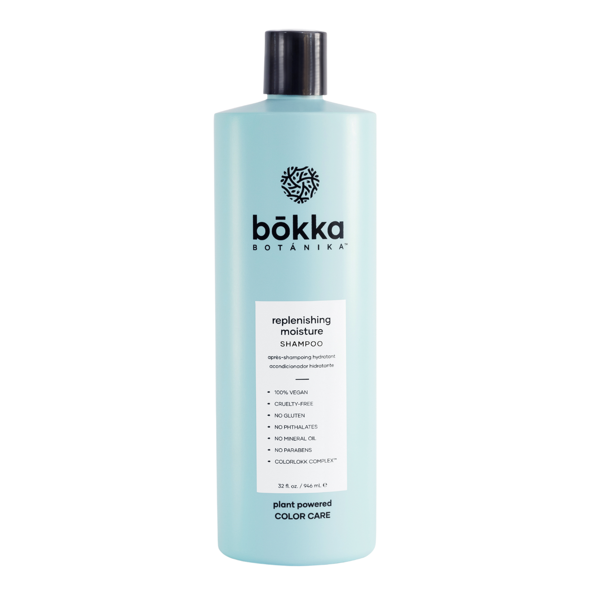 Bokka Botanika Replenishing Moisture Shampoo 946ml – salon size bottle
