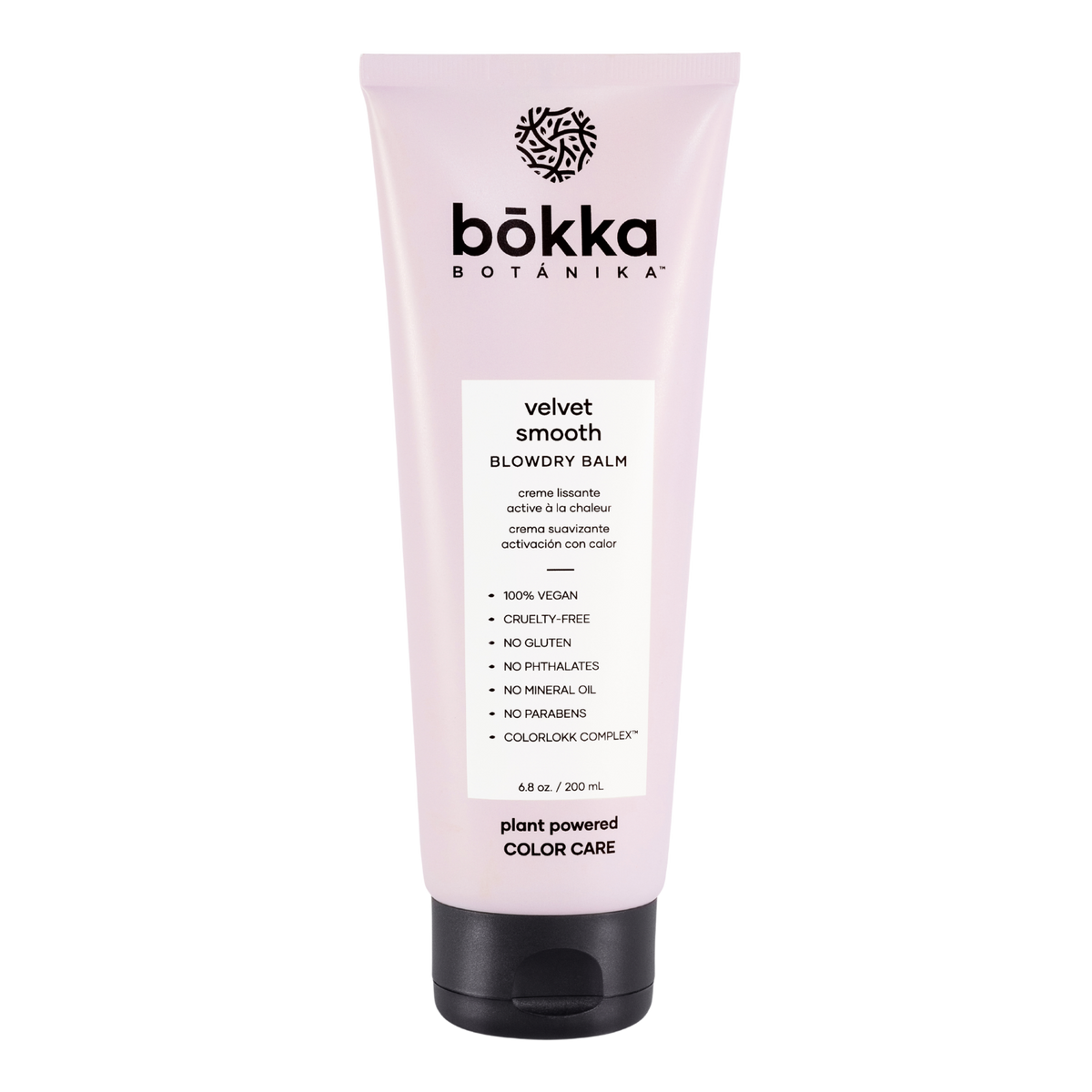 Bokka Botanika Velvet Smooth Blowdry Balm 200ml – front of bottle