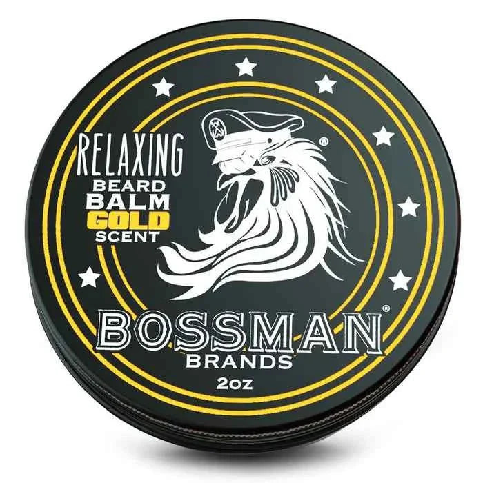 Bossman - Beard Balm Gold – Twin Pack (2 x 2oz) – Bossman - Beard Balm Gold 2oz