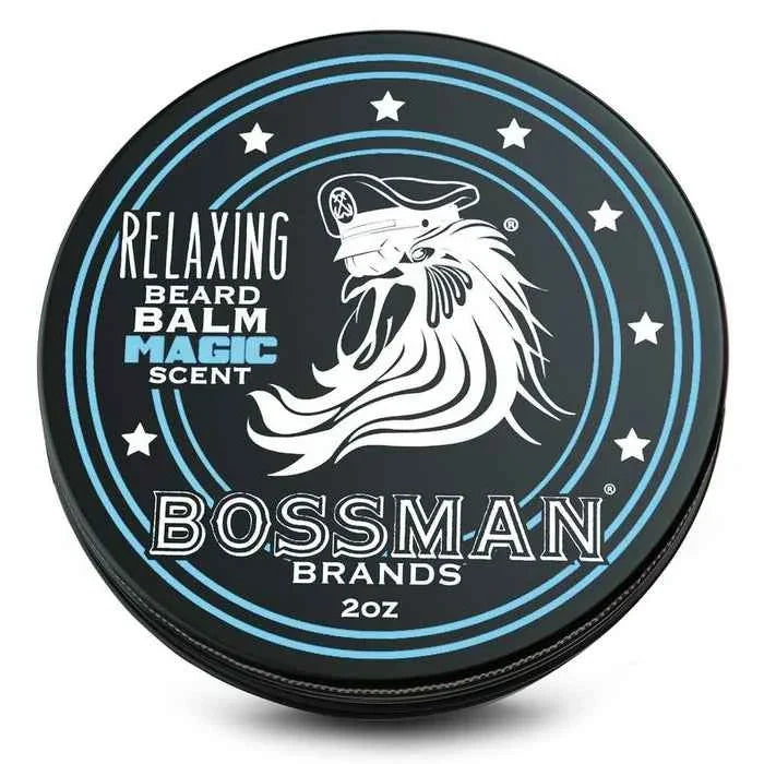 Bossman - Magic Blue Beard Care Trio Bundle (Conditioner, Jelly & Balm) – Bossman Beard Balm Magic Blue (Softening Beard Balm) 2oz
