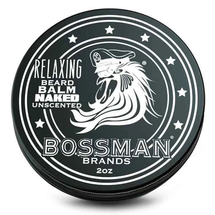 Bossman - Beard Balm Naked – Twin Pack (2 x 2oz) – Bossman - Beard Balm Naked 2oz
