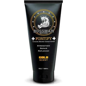 Bossman - Gold Beard Care Trio Bundle (Conditioner, Jelly & Balm) – Bossman Fortify Intense Beard Conditioner Gold 4oz