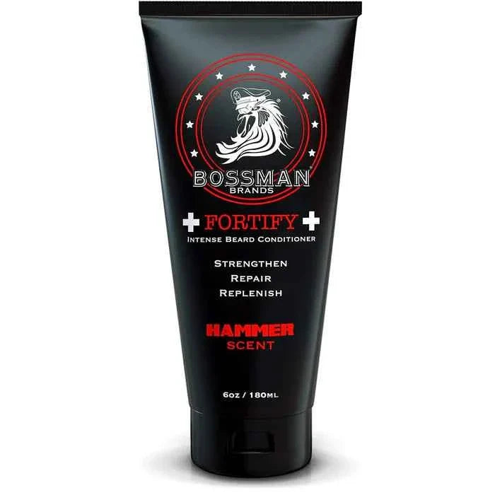 Bossman - Hammer Red Beard Care Trio Bundle (Conditioner, Jelly & Balm) – Bossman Fortify Intense Beard Conditioner Hammer Red 4oz