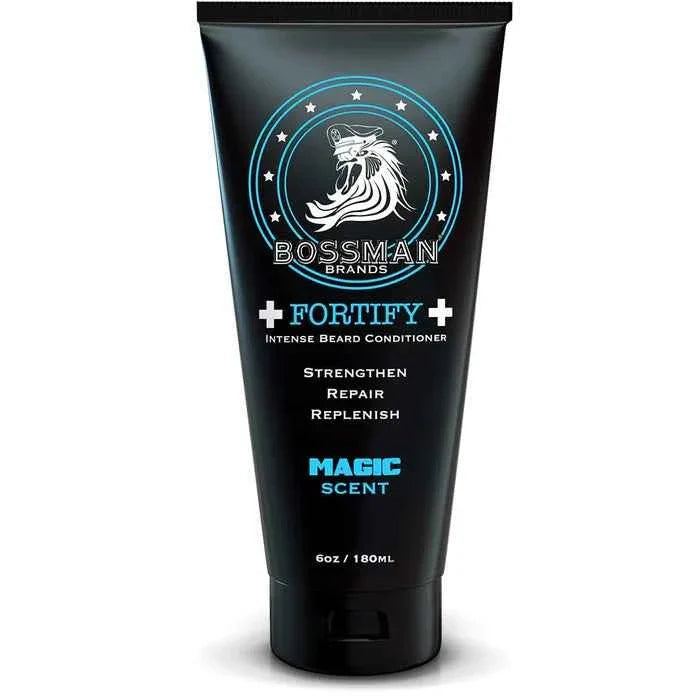 Bossman - Magic Blue Beard Care Trio Bundle (Conditioner, Jelly & Balm) – Bossman Fortify Intense Beard Conditioner Magic Blue 180ml