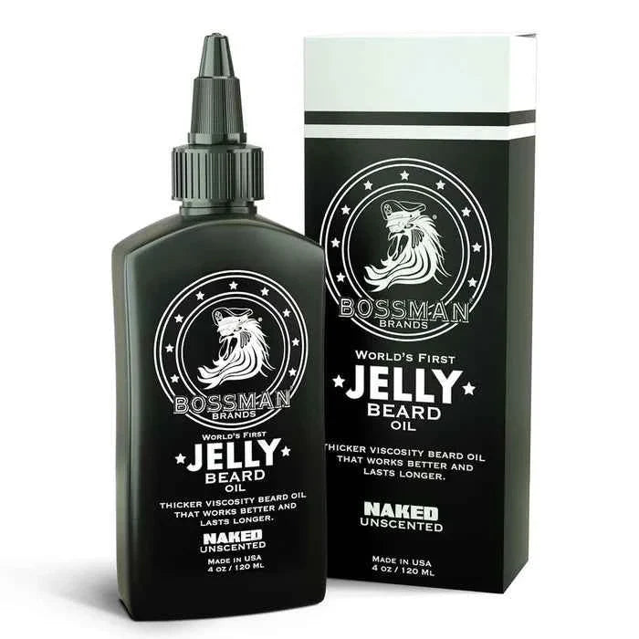 Bossman - Beard Jelly Naked – Twin Pack (2 x 4oz) – Bossman - Beard Jelly Naked 4oz