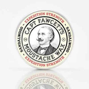 Captain Fawcett - Expedition Strength Moustache Wax Sandalwood – Twin Pack (2 x 15ml) – Captain Fawcett - Expedition Strength Moustache Wax Sandalwood 15ml