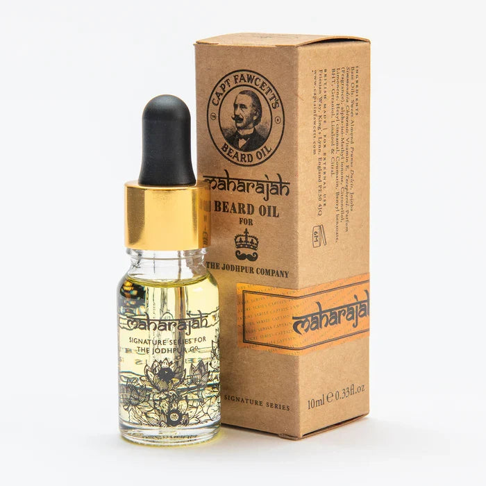 Captain Fawcett - Maharajah Beard Oil Travel size – Twin Pack (2 x 10ml) – Captain Fawcett - Maharajah Beard Oil Travel size 10ml