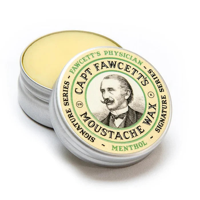 Captain Fawcett - Physician Menthol Moustache Wax – Twin Pack (2 x 15ml) – Captain Fawcett - Physician Menthol Moustache Wax 15ml