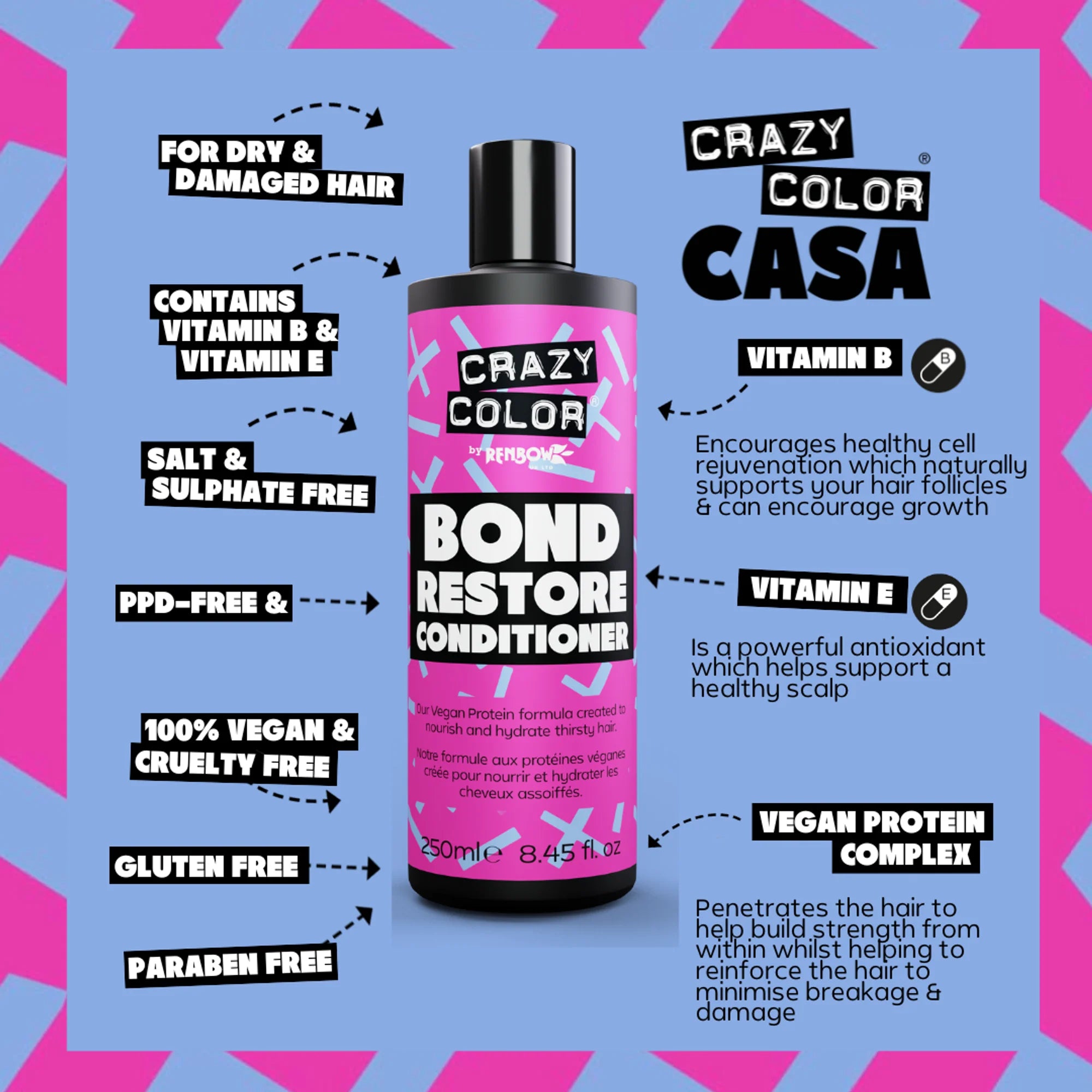 Crazy Color - Bond Restore Conditioner 250ml