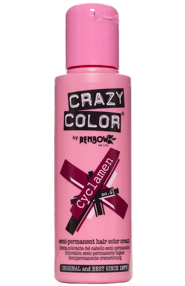 Crazy Color - Conditioning Semi-Permanent Hair Color Cream Cyclamen 100ml