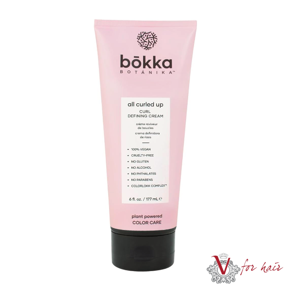 Bokka Botanika All Curled Up Curl Defining Cream 177ml – bottle on white