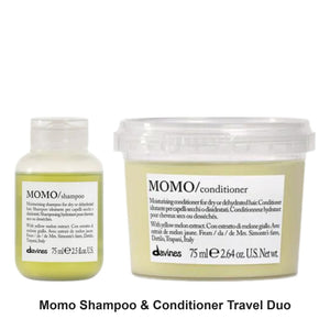 Davines - Momo Shampoo & Conditioner Travel Duo Bundle – bundle contents: Momo Shampoo Travel 75ml, Momo Conditioner Travel 75ml