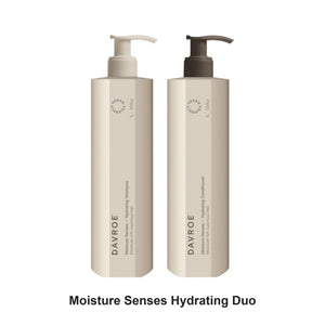 Davroe - Moisture Senses Hydrating Shampoo & Conditioner Duo 1000ml Bundle – bundle contents: Moisture Senses Hydrating Shampoo 1000ml, Moisture Senses Hydrating Conditioner 1000ml
