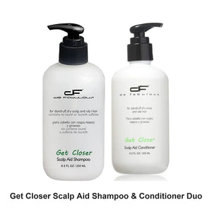 De Fabulous - Get Closer Scalp Aid Shampoo & Conditioner Duo Bundle – bundle contents: Get Closer Scalp Aid Shampoo 250ml, Get Closer Scalp Aid Conditioner 250ml