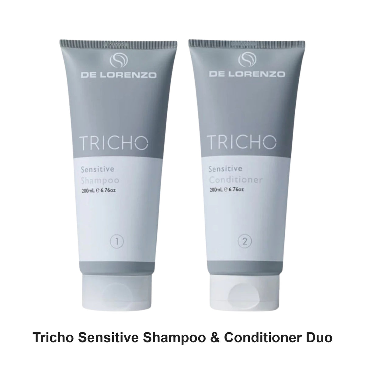 De Lorenzo - Tricho Sensitive Shampoo & Conditioner Duo Bundle – bundle contents: Tricho Sensitive Shampoo 200ml, Tricho Sensitive Conditioner 200ml