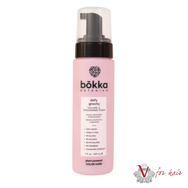 Bokka Botanika Defy Gravity Volume & Thickening Foam 207ml – can on white