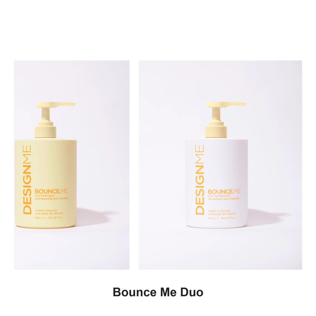DesignMe - Bounce Me Curl Shampoo & Conditioner Duo 1000ml Bundle – bundle contents: Bounce Me Curl Shampoo 1000ml, Bounce Me Curl Conditioner 1000ml
