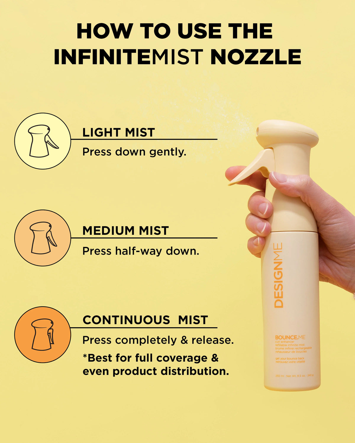 DesignMe Bounce Me Curl Enhancer Spray 250ml - image 3