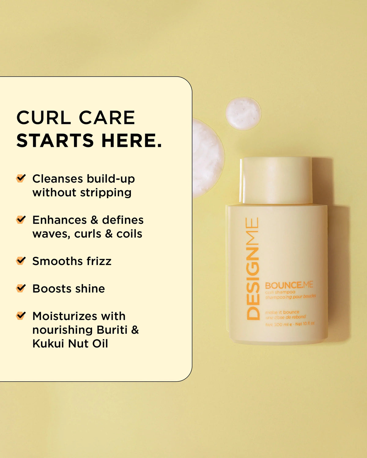 DesignMe - Bounce Me Curl Shampoo & Conditioner Duo 1000ml Bundle – DesignMe Bounce Me Curl Shampoo 1000ml (detail)
