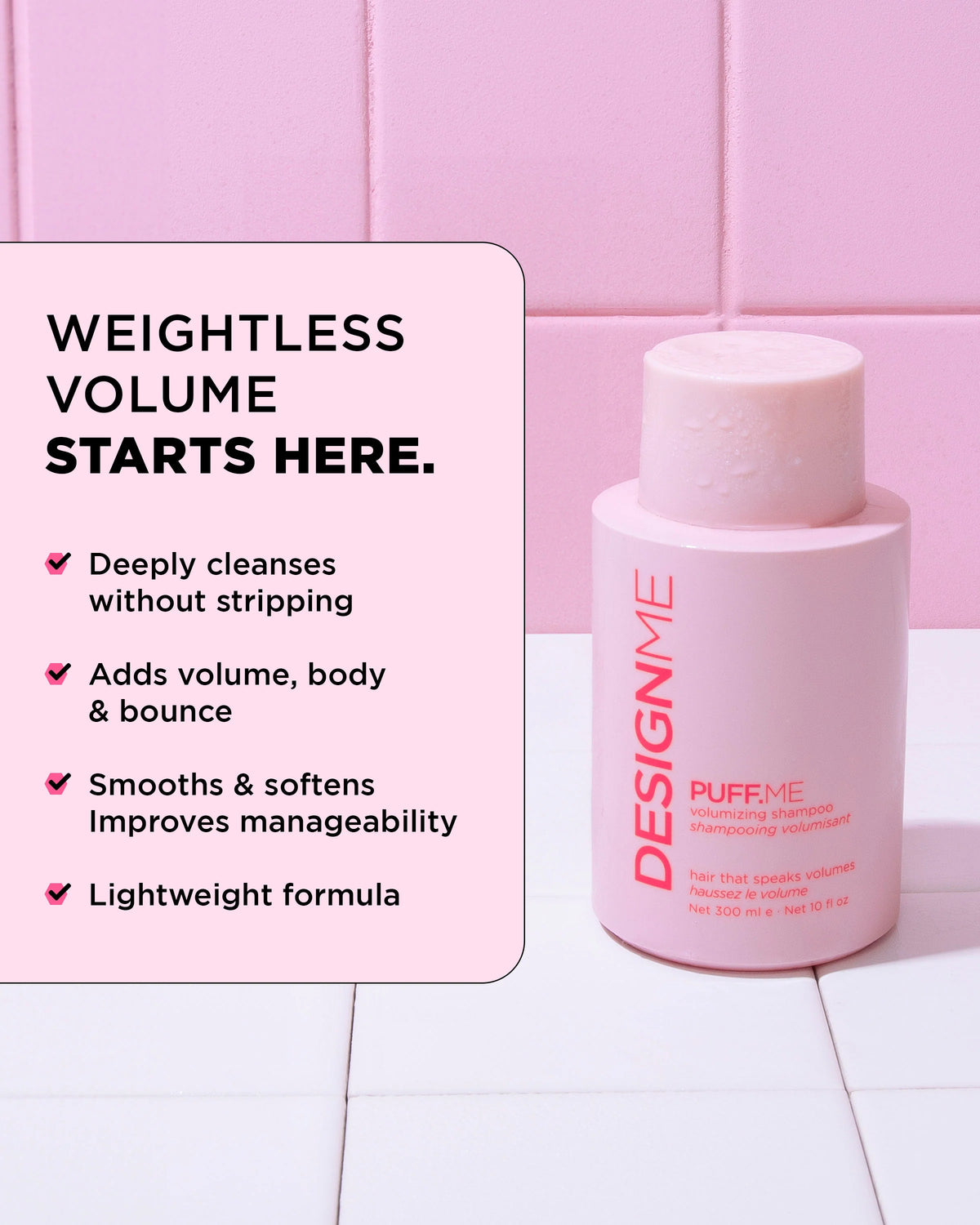 DesignMe Puff Me Volumizing Shampoo 300ml - image 2