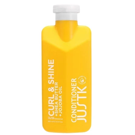 JustK - Curl & Shine Shampoo, Conditioner & Mask Trio Bundle – JustK Curl & Shine Shea Butter & Jojoba Oil Conditioner 300ml