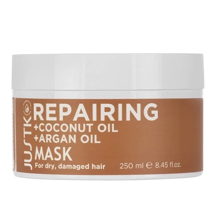 JustK - Repairing Shampoo, Conditioner & Mask Trio Bundle – JustK Repairing Coconut Oil & Argan Oil Mask 250ml