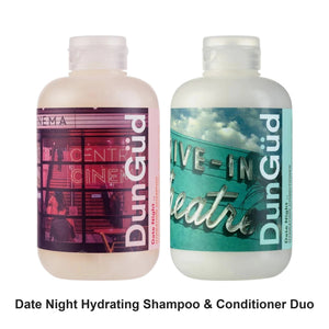 DunGud - Date Night Hydrating Shampoo & Conditioner Duo Bundle – bundle contents: Date Night Hydrating Shampoo 250ml, Date Night Hydrating Conditioner 250ml