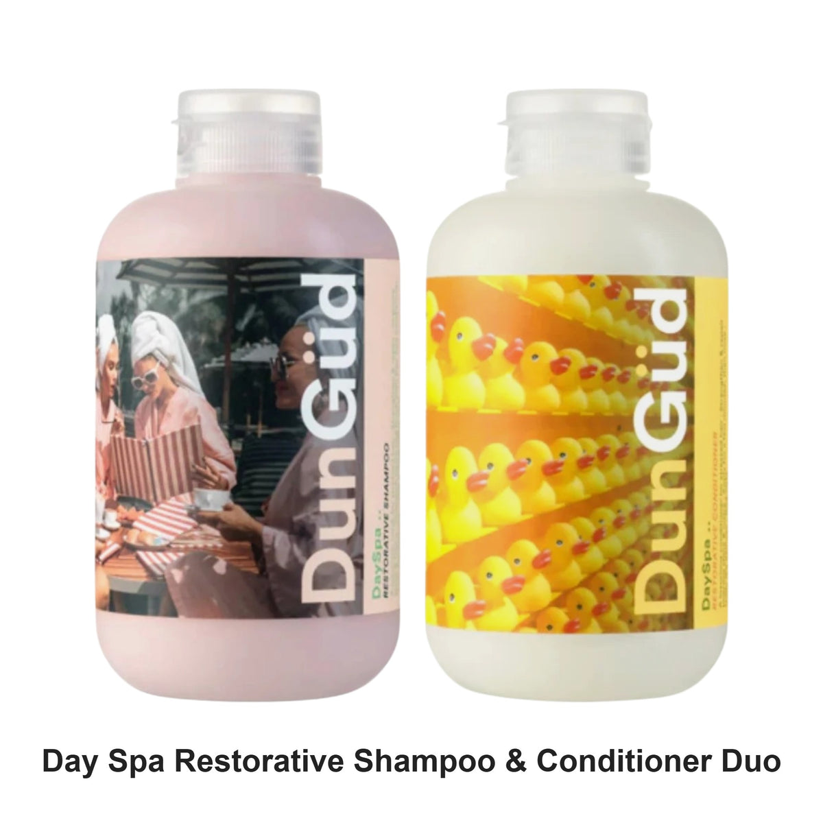 DunGud - Day Spa Restorative Shampoo & Conditioner Duo Bundle – bundle contents: Day Spa Restorative Shampoo 250ml, Day Spa Restorative Conditioner 250ml