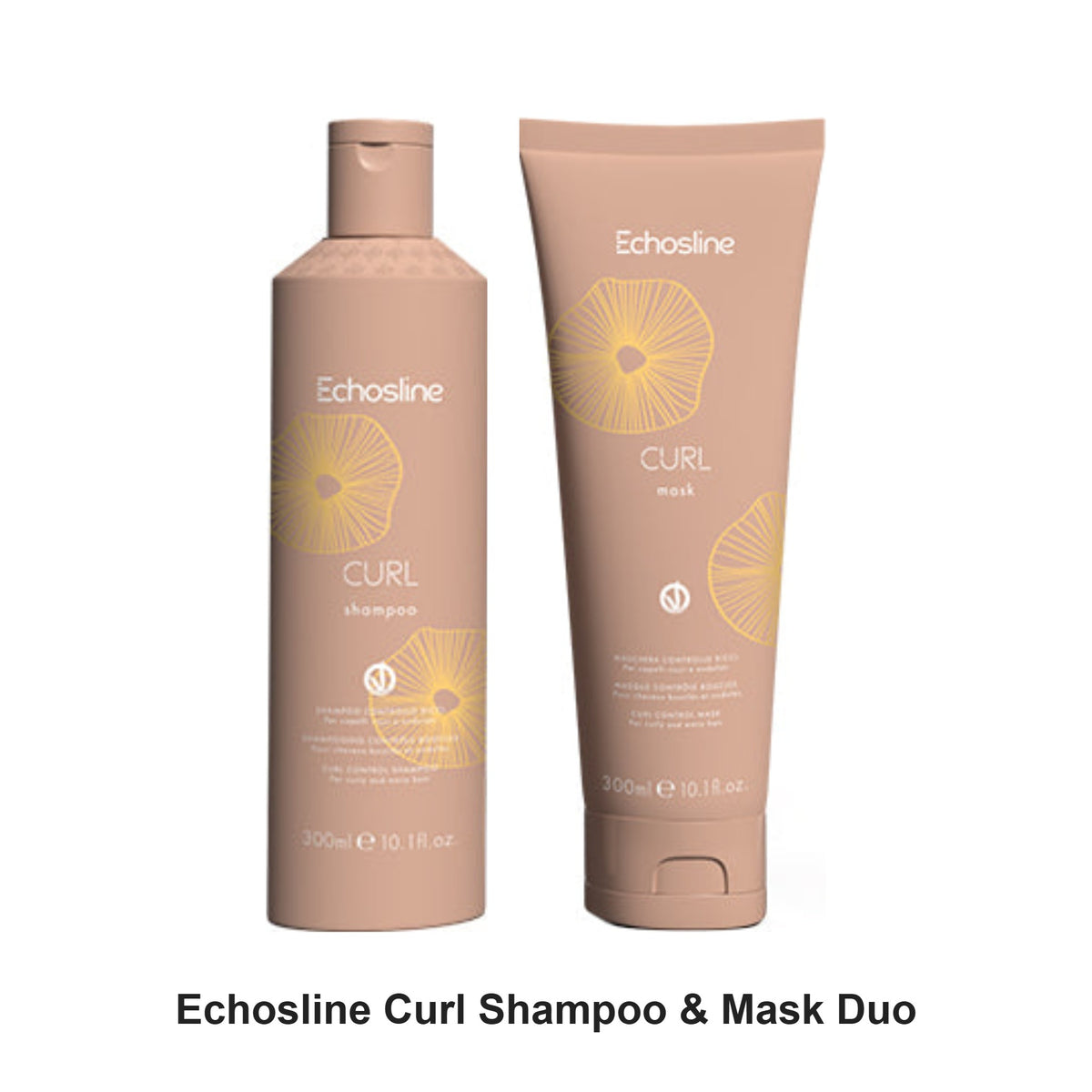 Echosline - Curl Shampoo & Mask Duo Bundle – bundle contents: Curl Shampoo 300ml, Curl Mask 300ml