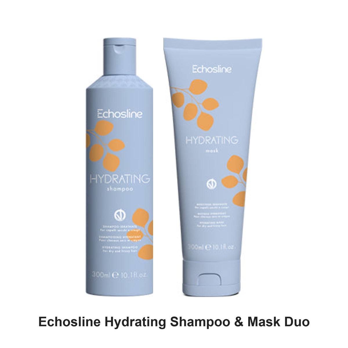 Echosline - Hydrating Shampoo & Mask Duo Bundle – bundle contents: Hydrating Shampoo 300ml, Hydrating Mask 300ml