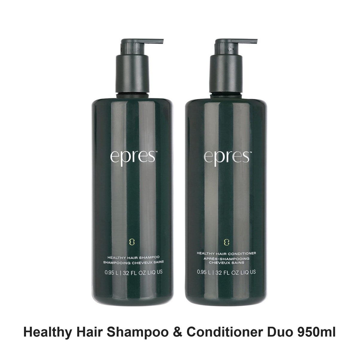 Epres - Healthy Hair Shampoo & Conditioner Duo 950ml Bundle – bundle contents: Healthy Hair Shampoo 950ml, Healthy Hair Conditioner 950ml
