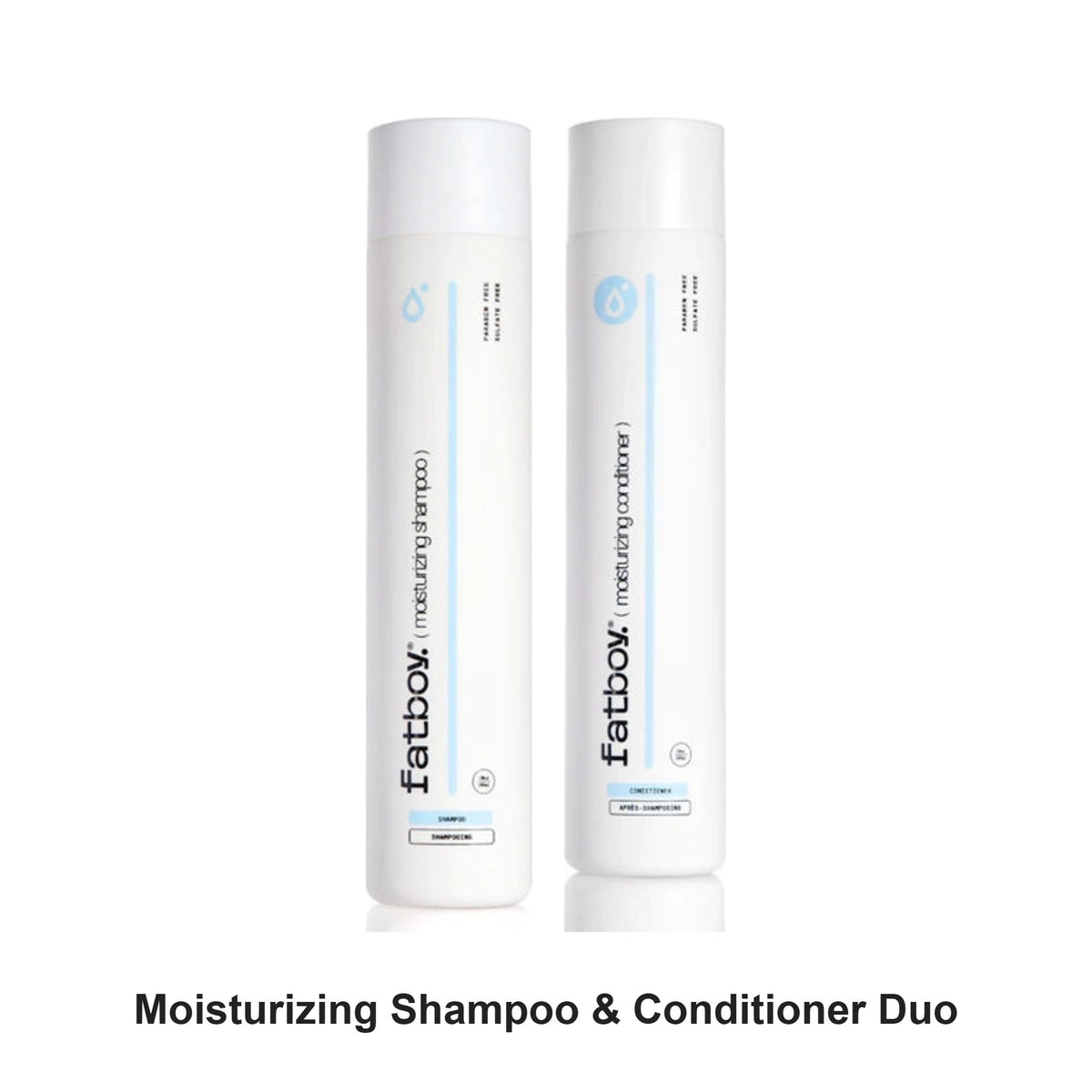 Fatboy - Moisturizing Shampoo & Conditioner Duo Bundle – bundle contents: Moisturizing Shampoo 295ml, Moisturizing Conditioner 295ml