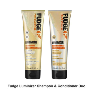 Fudge - Luminizer Shampoo & Conditioner Duo Bundle – bundle contents: Luminizer Shampoo 250ml, Luminizer Conditioner 250ml