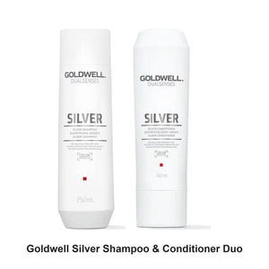 Goldwell - Silver Shampoo & Conditioner Duo Bundle – bundle contents: Silver Shampoo 250ml, Silver Conditioner 300ml