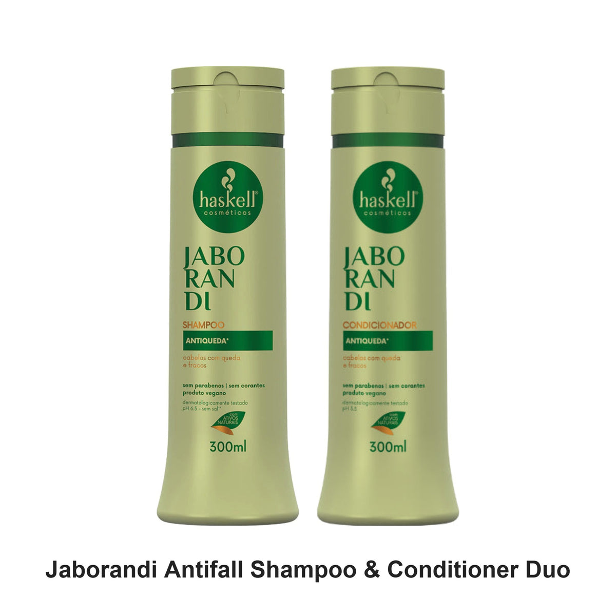 Haskell - Jaborandi Antifall Shampoo & Conditioner Duo Bundle – bundle contents: Jaborandi Antifall Shampoo 300ml, Jaborandi Antifall Conditioner 300ml