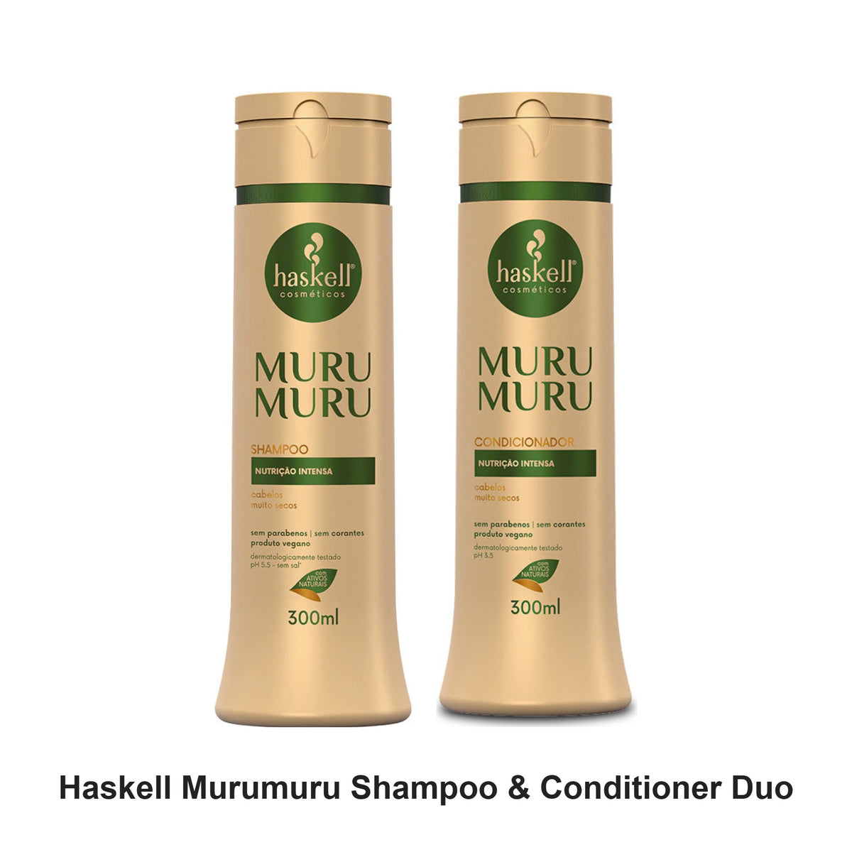 Haskell - Murumuru Shampoo & Conditioner Duo Bundle – bundle contents: Murumuru Shampoo 300ml, Murumuru Conditioner 300ml