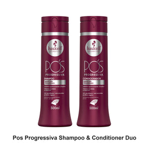Haskell - Pos Progressiva Shampoo & Conditioner Duo Bundle – bundle contents: Pos Progressiva (After Straightening) Shampoo 300ml, Pos Progressiva (After Straightening) Conditioner 300ml