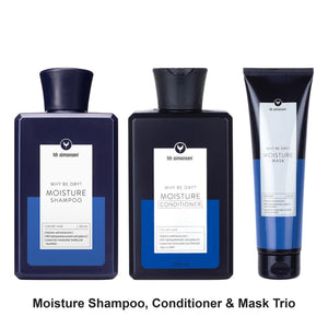 HH Simonsen - Moisture Shampoo, Conditioner & Mask Trio Bundle – bundle contents: Moisture Shampoo 250ml, Moisture Conditioner 250ml, Moisture Mask 150ml