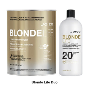 Joico - Blonde Life Lightening Powder 900g & 20 Vol Developer Duo Bundle – bundle contents: Blonde Life Lightening Powder 900g, Blonde Life Coconut Oil Developer 20 Vol (6%) 946ml