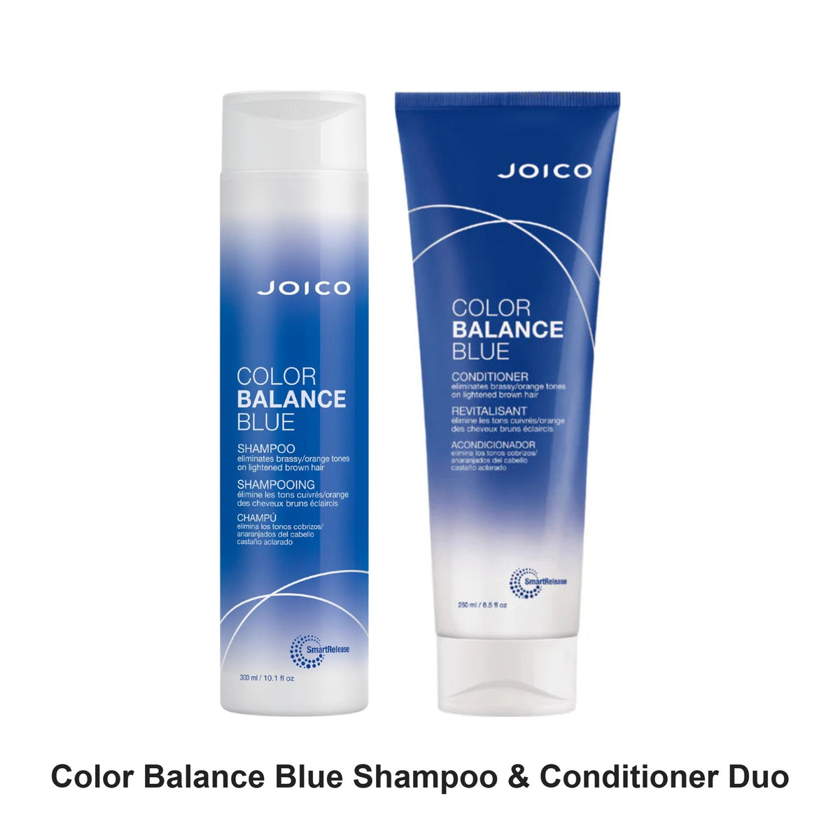 Joico - Color Balance Blue Shampoo & Conditioner Duo Bundle – bundle contents: Color Balance Blue Shampoo 300ml, Color Balance Blue Conditioner 250ml