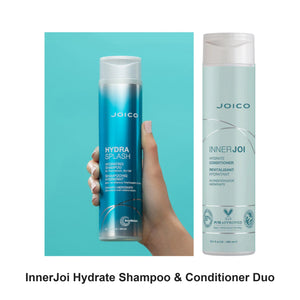 Joico - InnerJoi Hydrate Shampoo & Conditioner Duo Bundle – bundle contents: InnerJoi Hydrate Shampoo 300ml, InnerJoi Hydrate Conditioner 300ml
