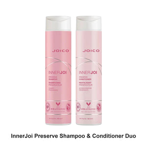 Joico - InnerJoi Preserve Shampoo & Conditioner Duo Bundle – bundle contents: InnerJoi Preserve Shampoo 300ml, InnerJoi Preserve Conditioner 300ml