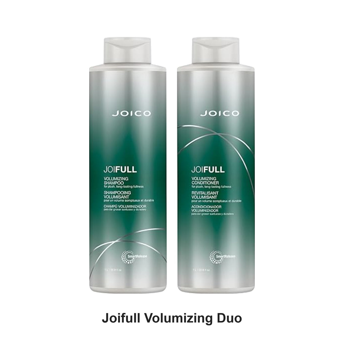 Joico - Joifull Volumizing Shampoo & Conditioner Duo 1000ml Bundle – bundle contents: Joifull Volumizing Shampoo 1000ml, Joifull Volumizing Conditioner 1000ml