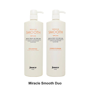 Juuce - Miracle Smooth Shampoo & Conditioner Duo 1000ml Bundle – bundle contents: Miracle Smooth Shampoo 1000ml, Miracle Smooth Conditioner 1000ml