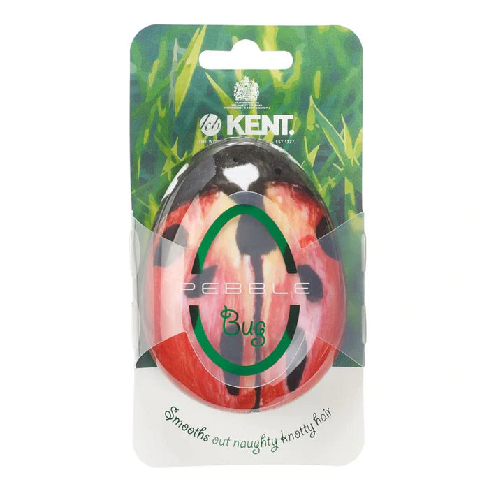 Kent - Pebble Detangling Ladybug Brush