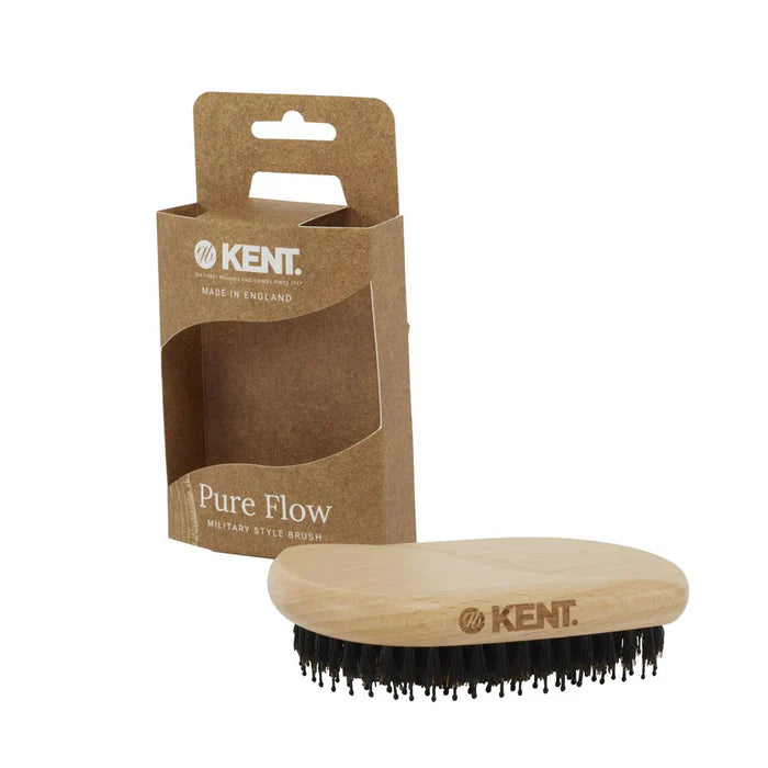 Kent - Pure Flow Bristle Nylon Mix Military Style Brush